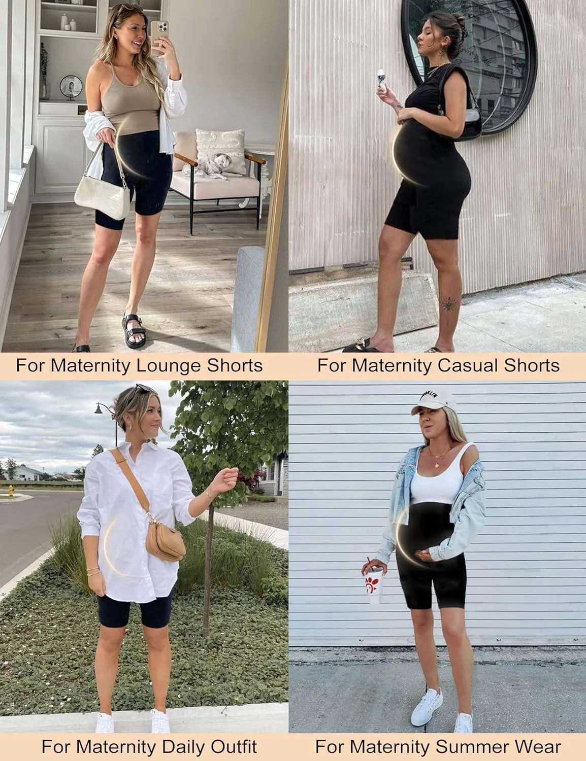 KIM S Shape Your Bump Seamless Maternity Shapewear for Dress, Pregnancy Postpartum Prevent Chafing Support-Underwear