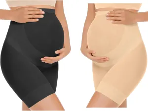 KIM S Shape Your Bump Seamless Maternity Shapewear for Dress, Pregnancy Postpartum Prevent Chafing Support-Underwear
