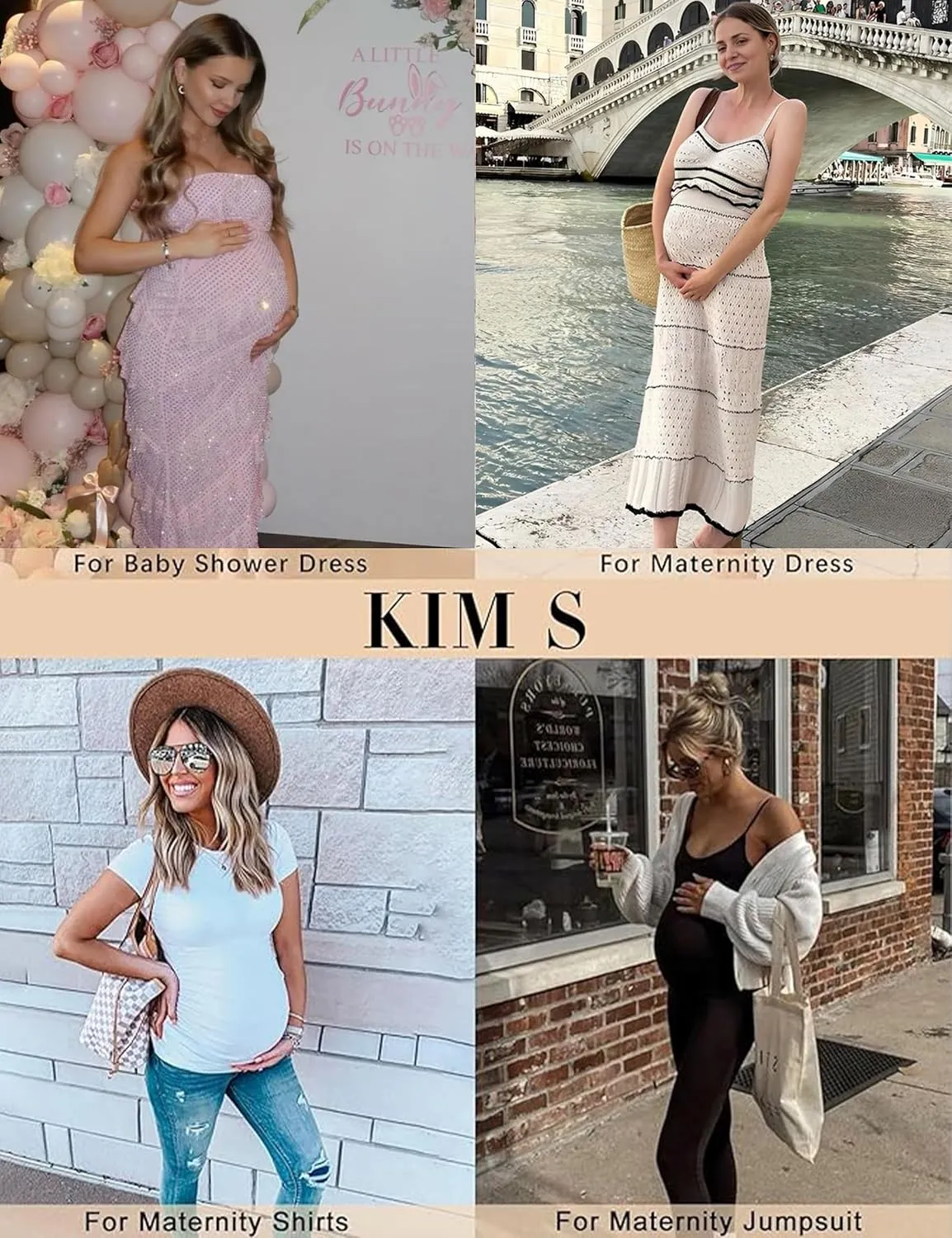 KIM S Shape Your Bump Seamless Maternity Shapewear for Dress, Pregnancy Postpartum Prevent Chafing Support-Underwear