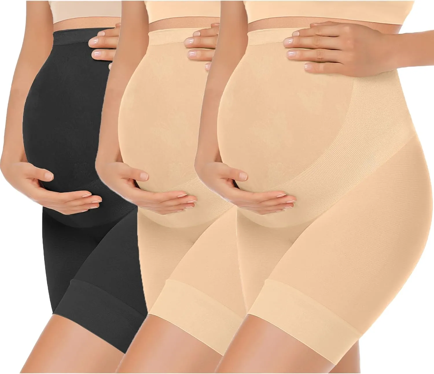KIM S Shape Your Bump Seamless Maternity Shapewear for Dress, Pregnancy Postpartum Prevent Chafing Support-Underwear
