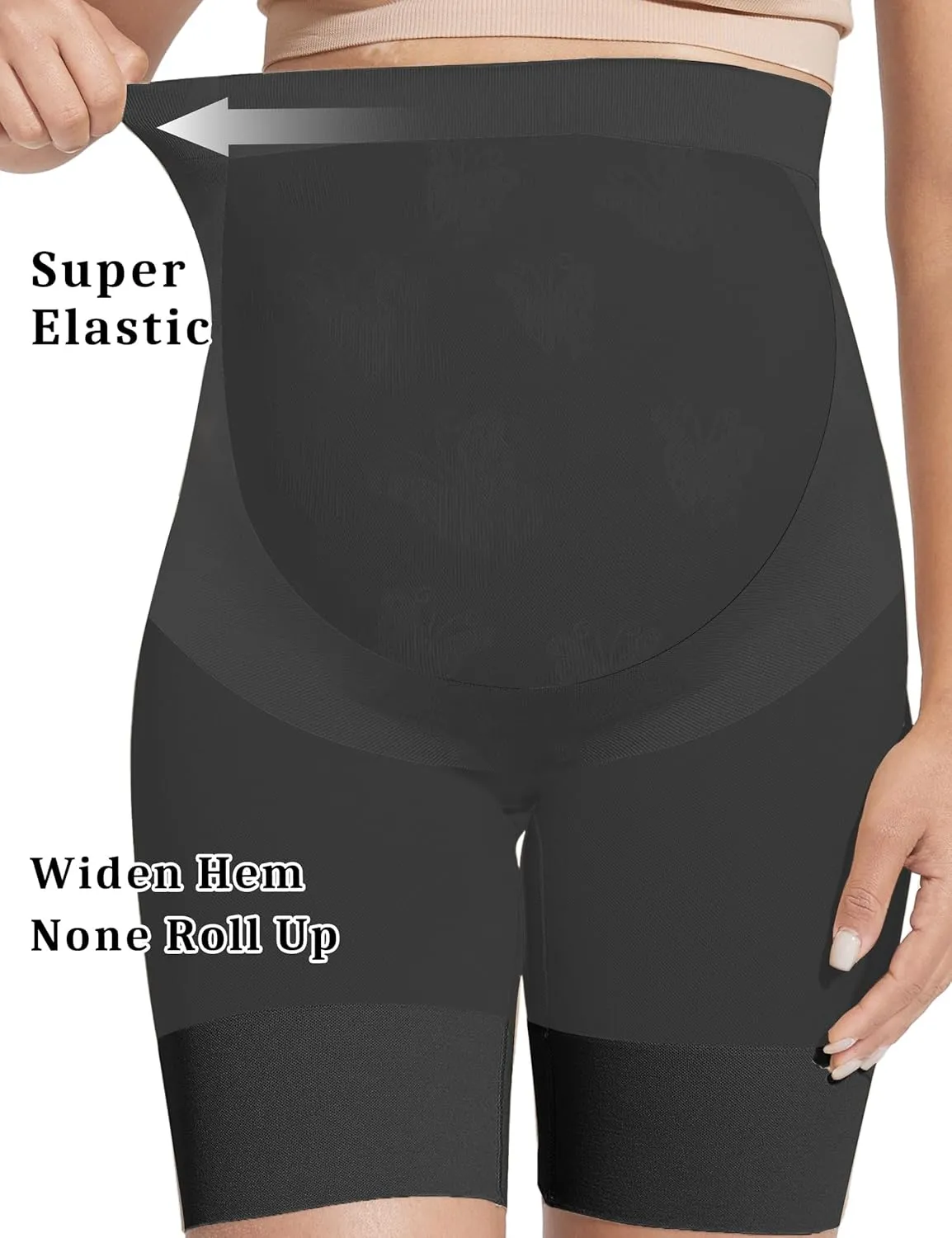 KIM S Shape Your Bump Seamless Maternity Shapewear for Dress, Pregnancy Postpartum Prevent Chafing Support-Underwear