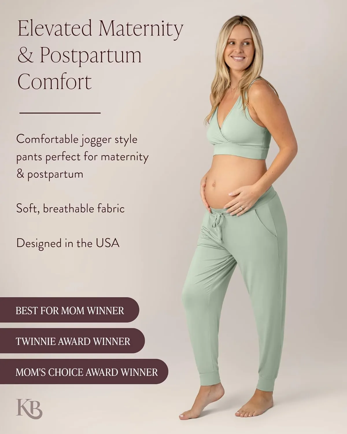 Kindred Bravely Everyday Maternity Joggers, Lounge Pants for Pregnancy