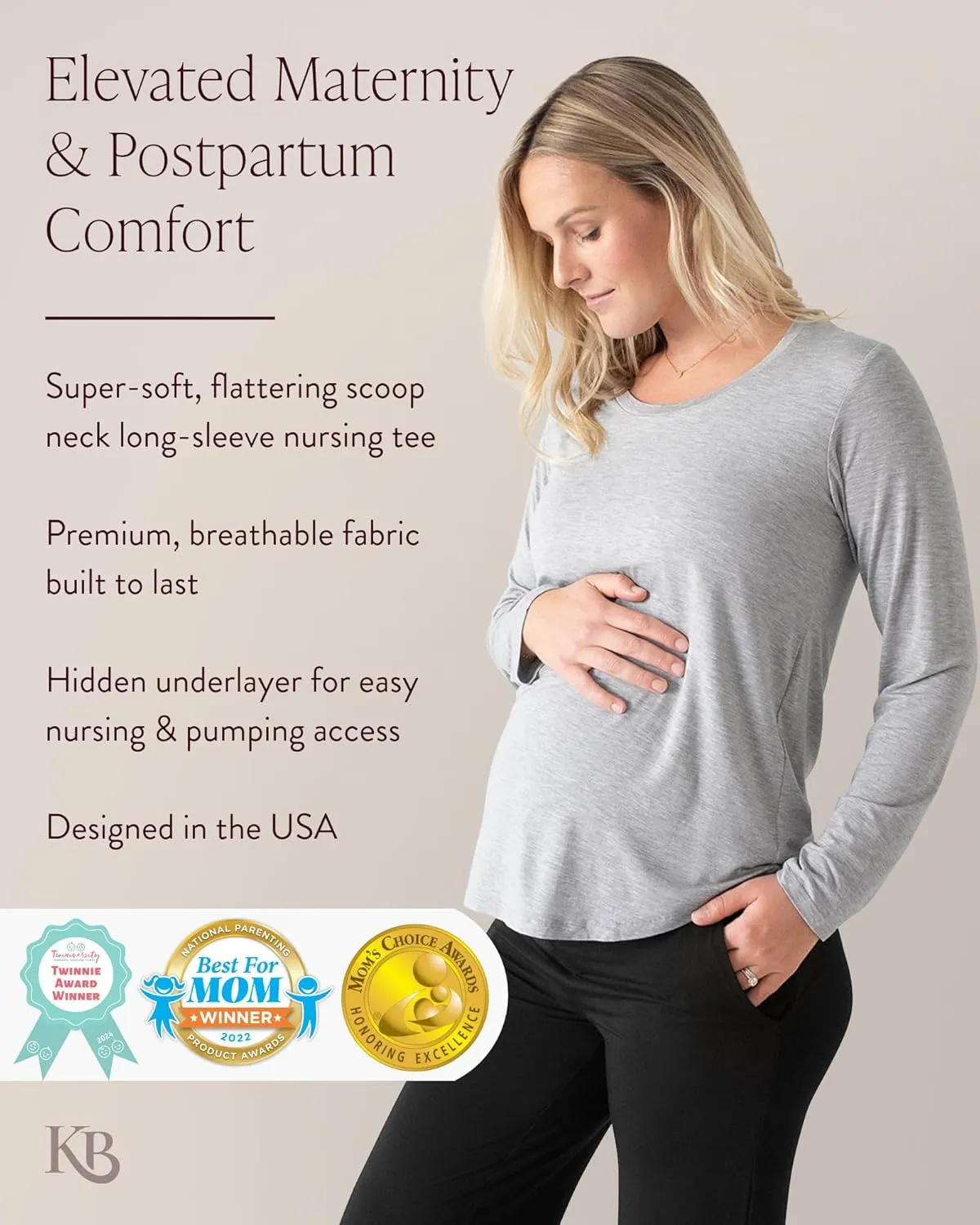 Kindred Bravely Everyday Nursing & Maternity Long Sleeve T-Shirt