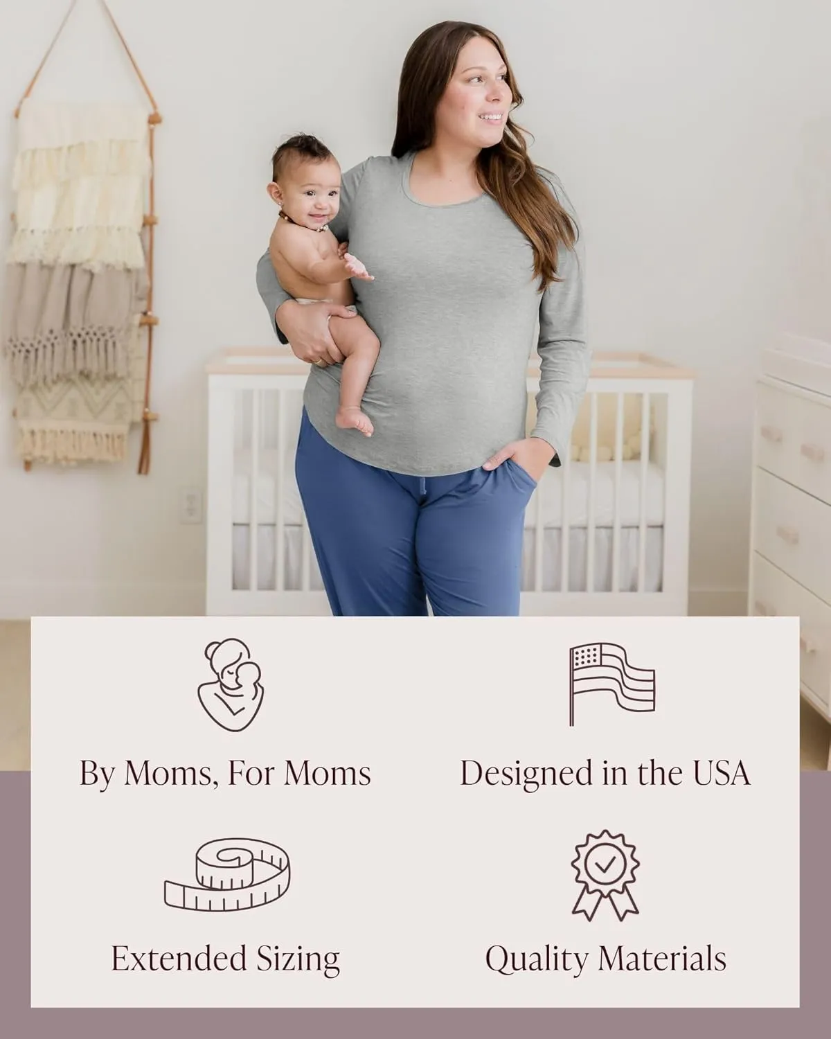 Kindred Bravely Everyday Nursing & Maternity Long Sleeve T-Shirt