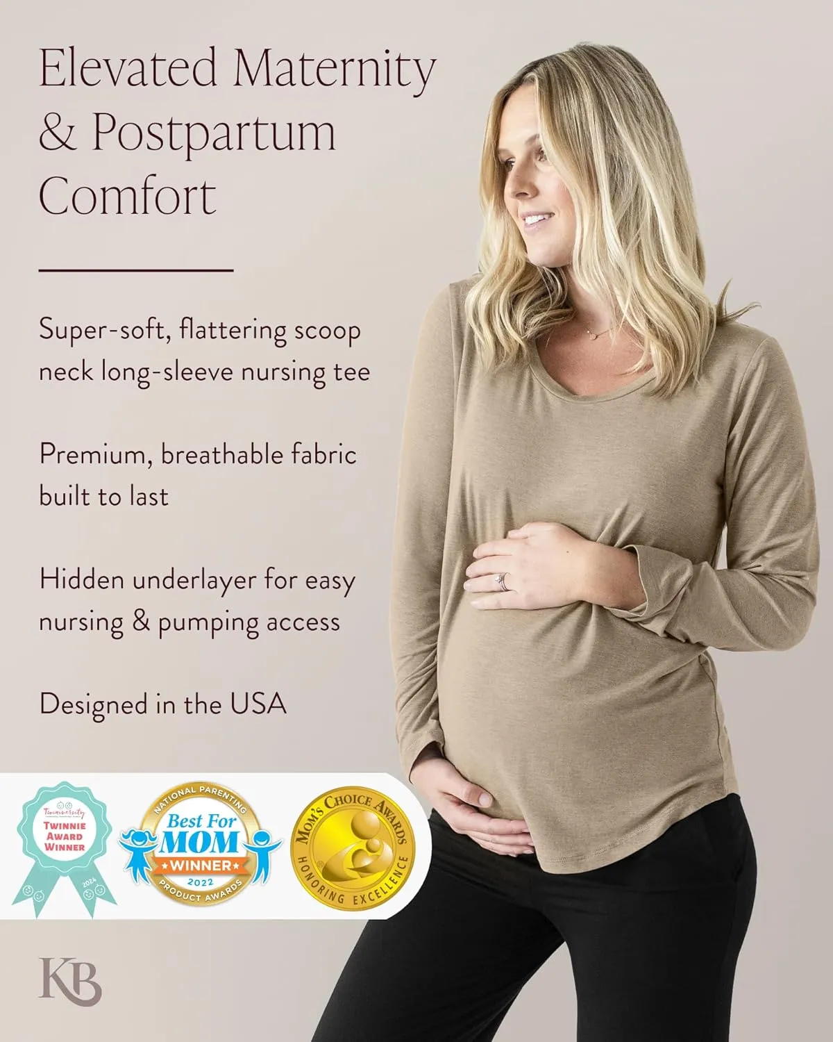 Kindred Bravely Everyday Nursing & Maternity Long Sleeve T-Shirt