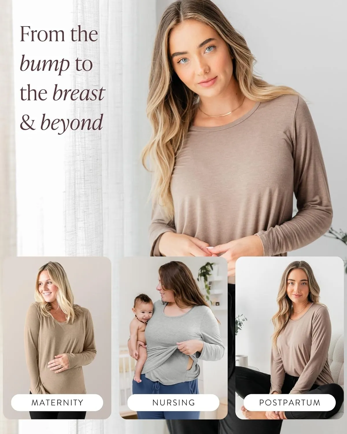 Kindred Bravely Everyday Nursing & Maternity Long Sleeve T-Shirt