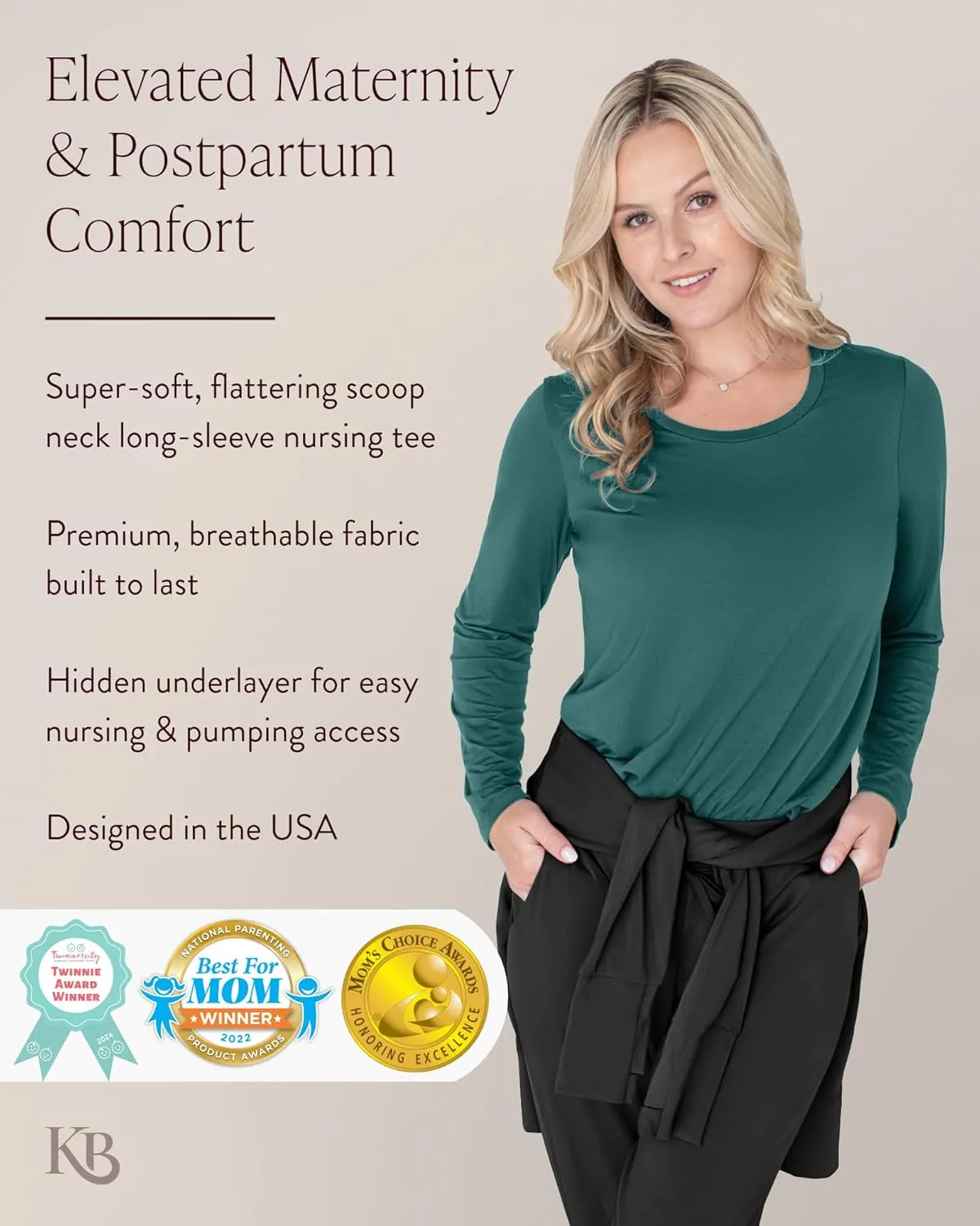 Kindred Bravely Everyday Nursing & Maternity Long Sleeve T-Shirt