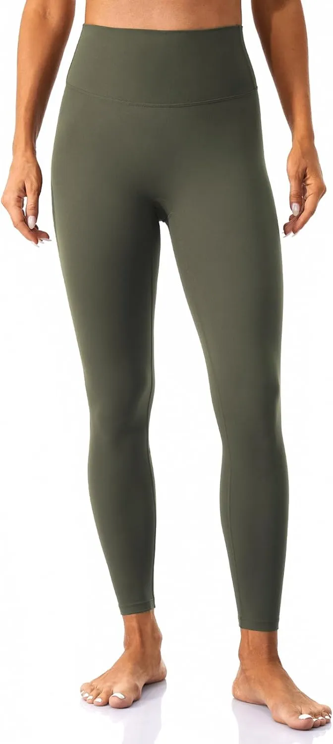 Lavento Women's All Day Soft Yoga Leggings 23"/ 25"/ 28" - No Front Seam Workout Active Legging for Woman