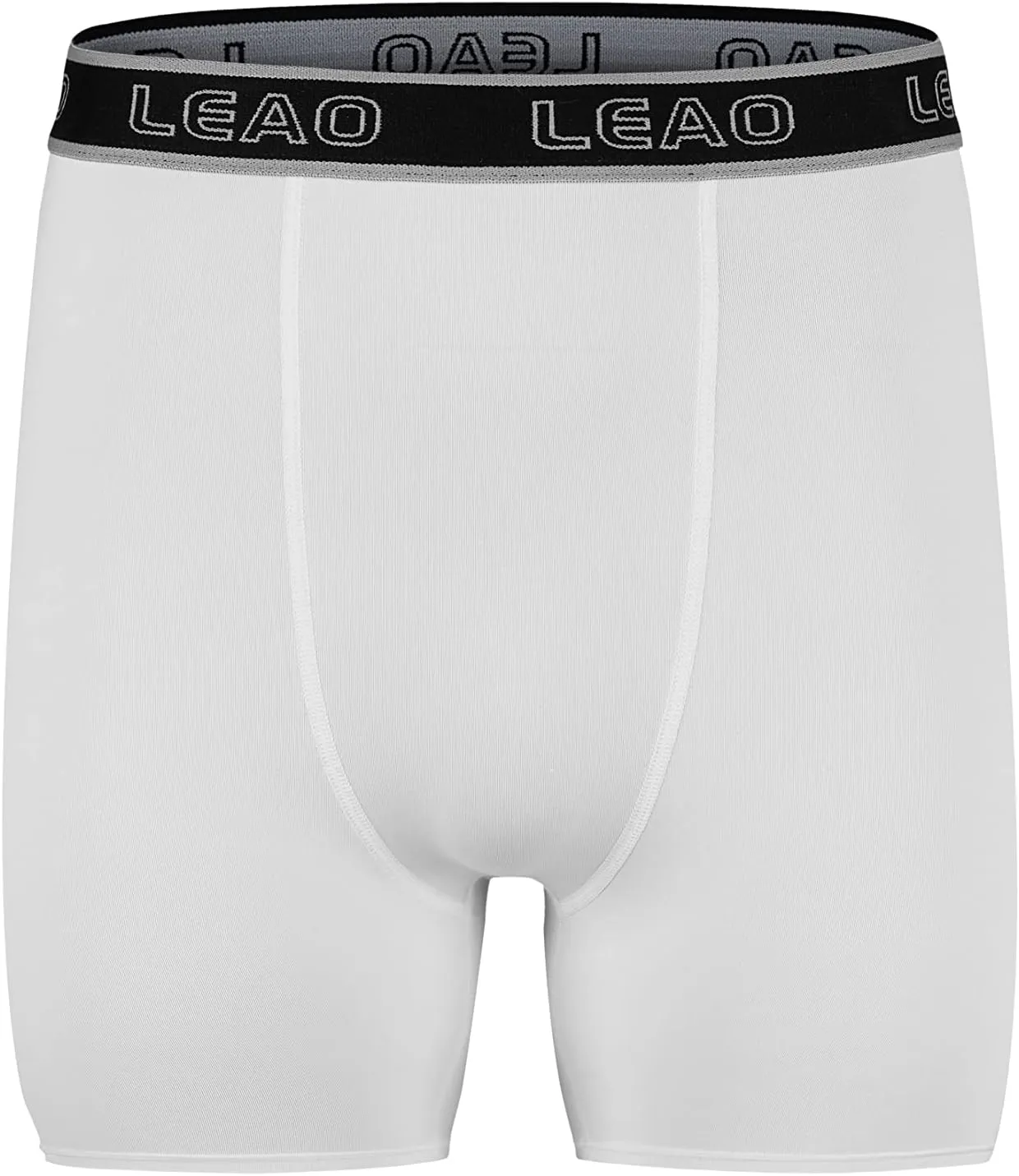 LEAO Youth Boys Compression Shorts 2-pack Performance Athletic Underwear Sports Boxer Briefs