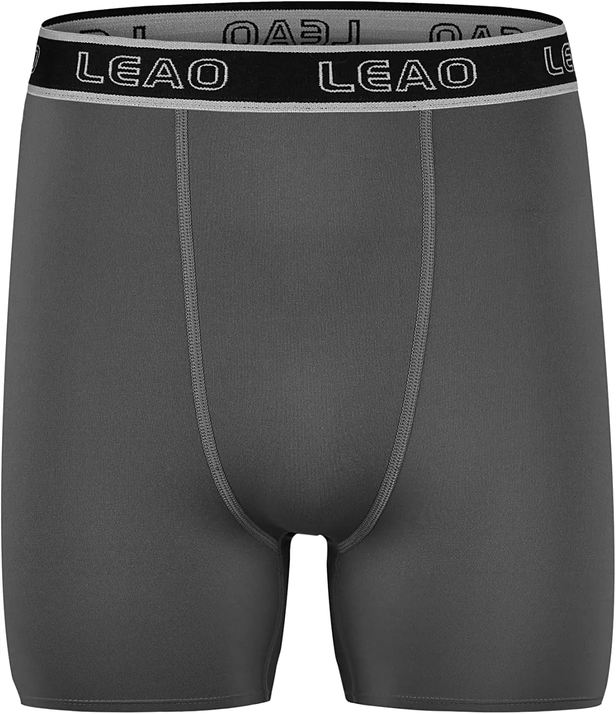 LEAO Youth Boys Compression Shorts 2-pack Performance Athletic Underwear Sports Boxer Briefs