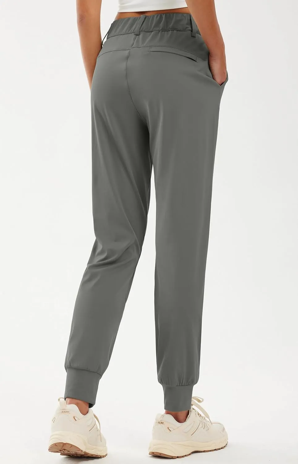 Libin Women's 4-Way Stretch Golf Joggers Pants with Pockets, Tapered Athletic Running Sweatpants, Work Dress Casual Slacks