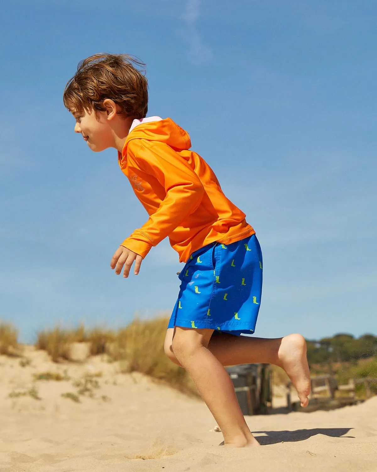 maamgic Boys Swim Trunks with Compression Liner Toddler Stretch Swim Shorts