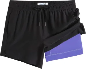 maamgic Mens 5 Inch Stretch Swimming Shorts Compression Liner Swim Trunks Swimwear Bathing Suits Beach Wear Swim Suits