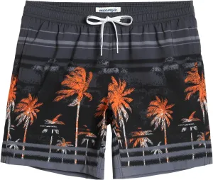 maamgic Mens 7" Stretch Swim Trunks Quick Dry Mesh Lining Swimwear Bathing Suits