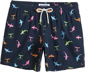 maamgic Mens 7" Stretch Swim Trunks Quick Dry Mesh Lining Swimwear Bathing Suits
