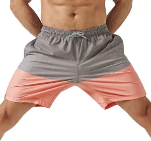 maamgic Mens 7" Stretch Swim Trunks Quick Dry Mesh Lining Swimwear Bathing Suits