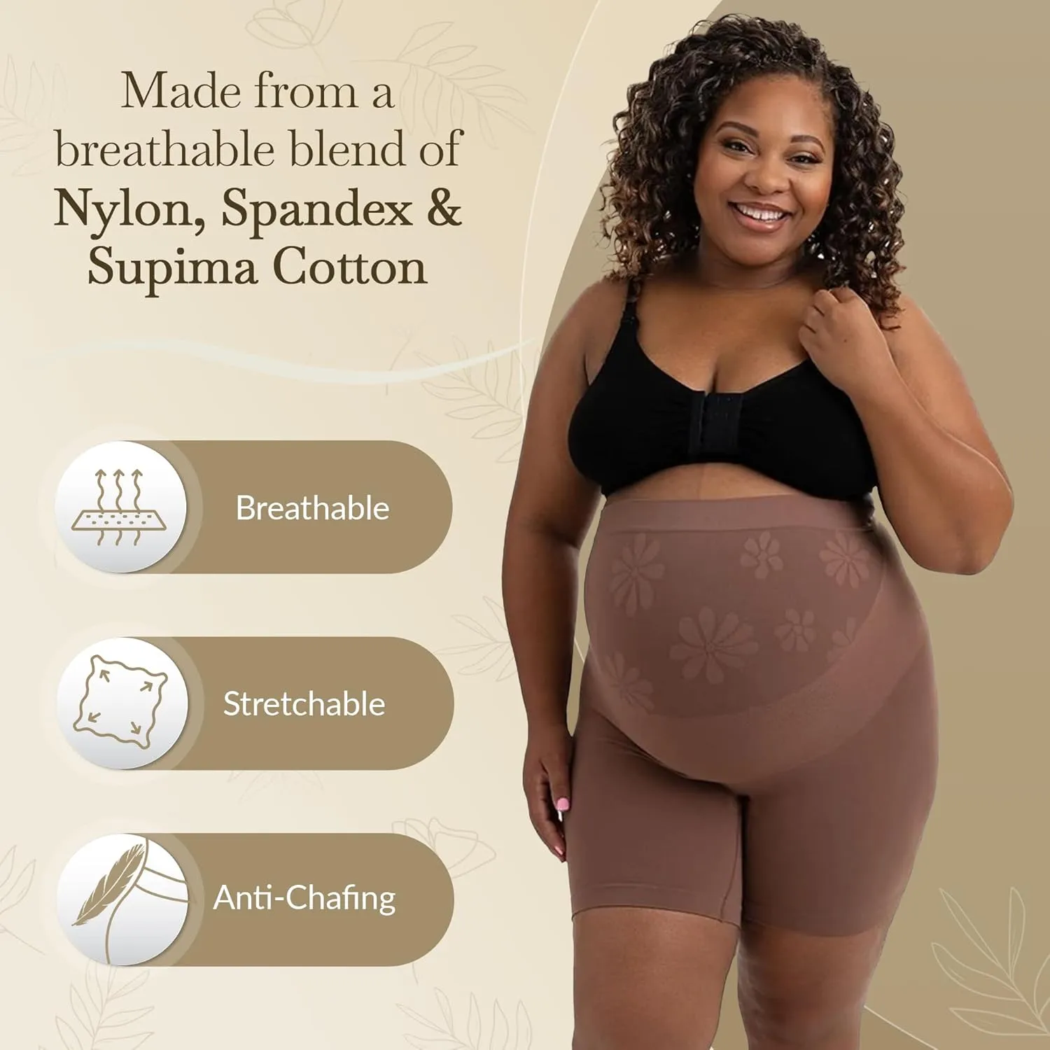 Maternity Shapewear for Women - Breathable & Anti-Chafing Maternity Underwear for Belly, Back- Pregnancy Gifts for Moms