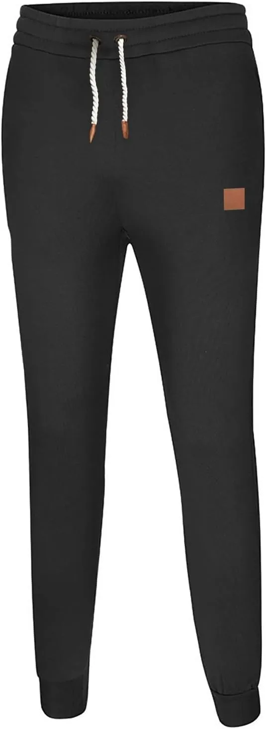 Men Joggers Loose Fit Joggers Sweat Pants with Pocket Sport Track Lounge Pant Comfortable Soft Jogging Bottoms