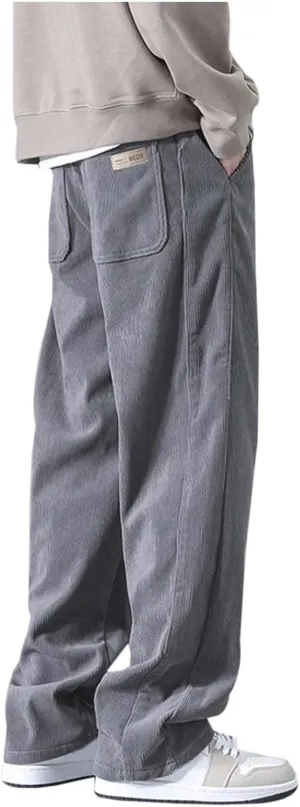 Men Jogging Pants Casual Joggers Sports Running Fitness Gym Sweatpant Open Hem Elasticated Stretch Waist Pant