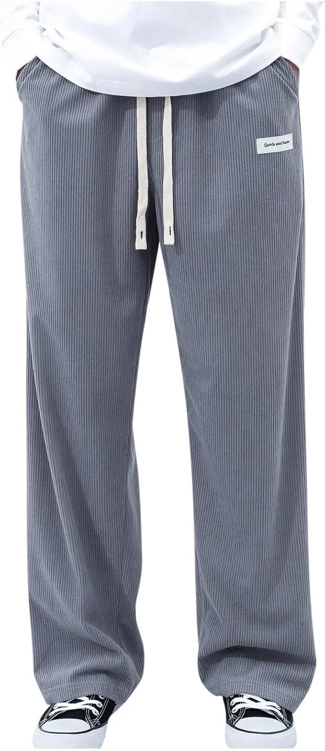 Men Lightweight Jogging Pant Cargo Work Joggers Baggy Sports Casual Sweatpant Comfortable Track Sweat Pants