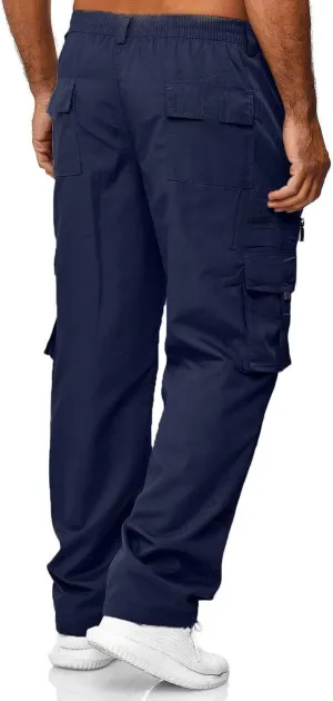 Men Lightweight Jogging Pant Track Lounge Work Joggers Baggy Sport Casual Sweatpants Elastic Waist Long Pants