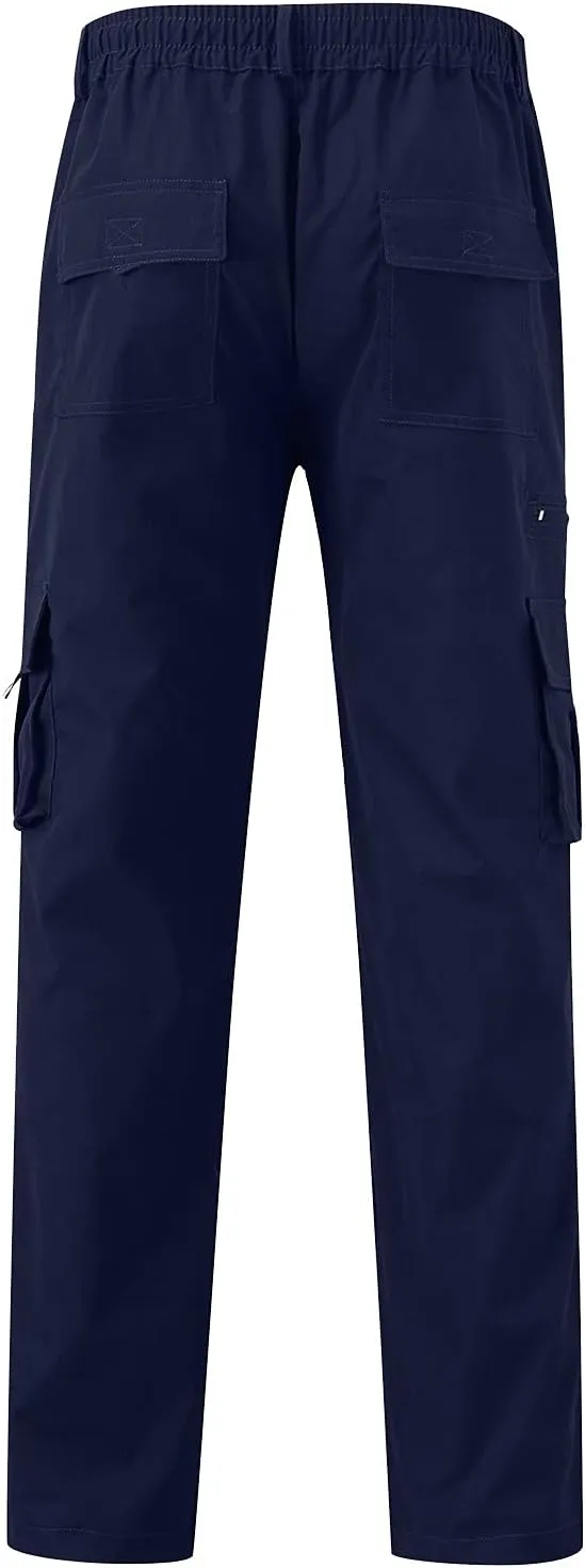 Men Lightweight Jogging Pant Track Lounge Work Joggers Baggy Sport Casual Sweatpants Elastic Waist Long Pants