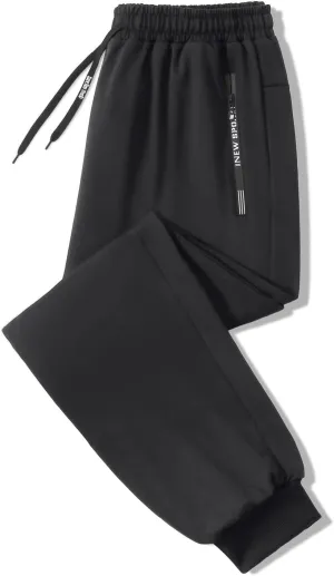 Men Lightweight Jogging Pant Track Lounge Work Joggers Baggy Sport Casual Sweatpants Elastic Waist Long Pants