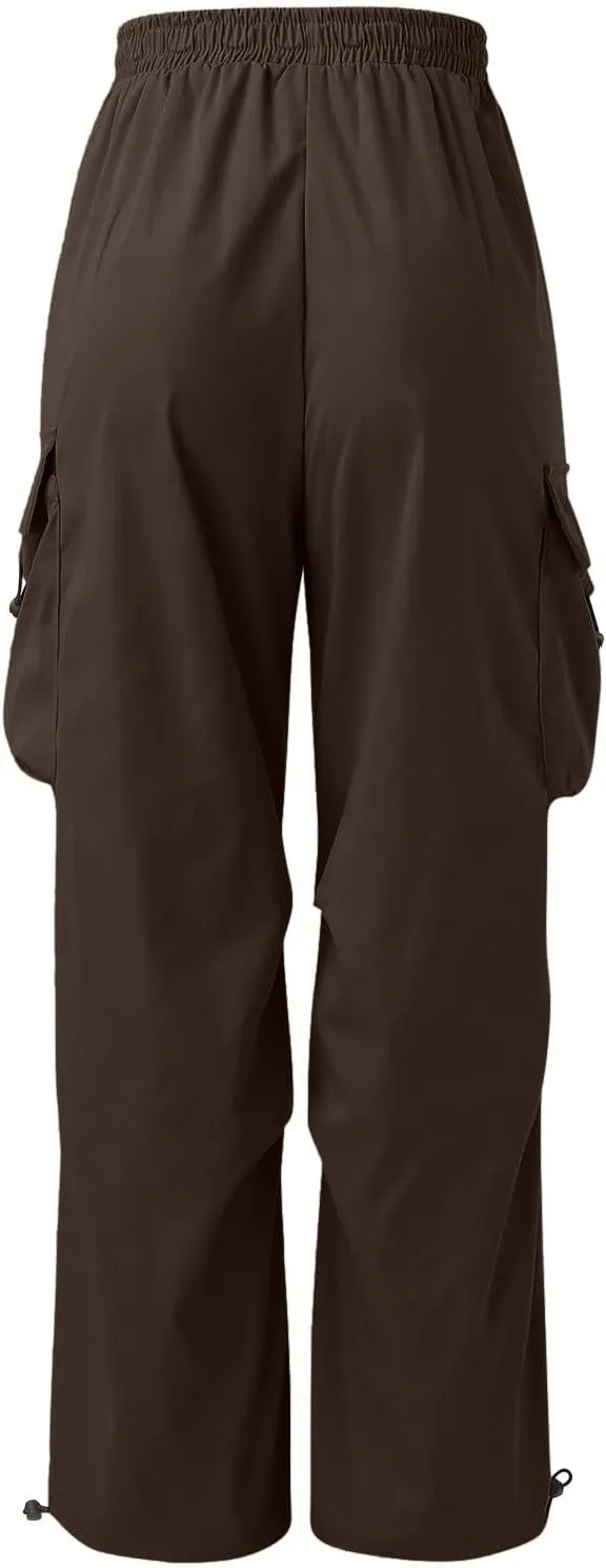 Men Pants Casual Jogger Work Wear Sweatpants with Multiple Pockets Drawstring Waist Cargo Chino Pant