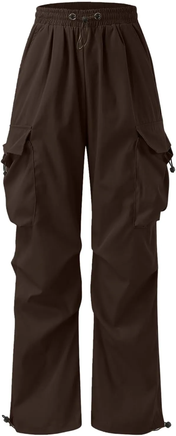 Men Pants Casual Jogger Work Wear Sweatpants with Multiple Pockets Drawstring Waist Cargo Chino Pant
