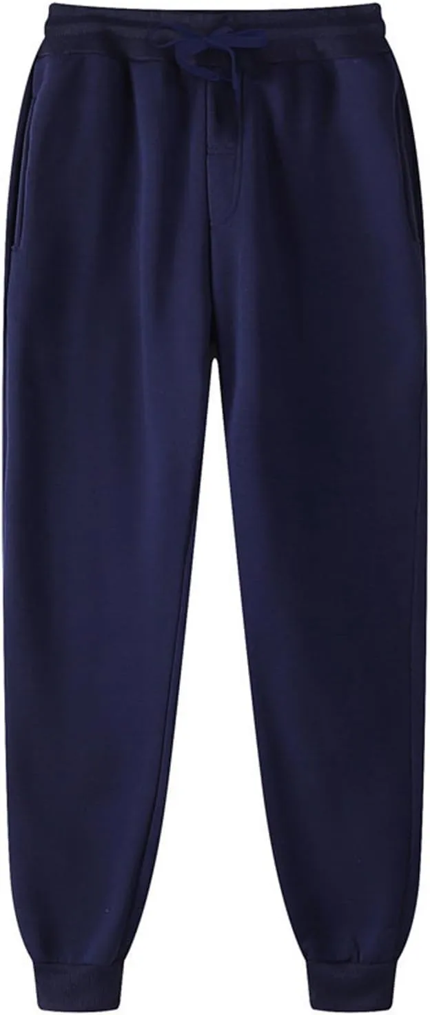 Men Tracksuit Pant Casual Stretchy Jogger Training Sweatpant Straight Leg Elasticated Waist Chino Pant