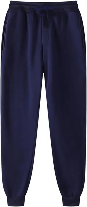 Men Tracksuit Pant Casual Stretchy Jogger Training Sweatpant Straight Leg Elasticated Waist Chino Pant