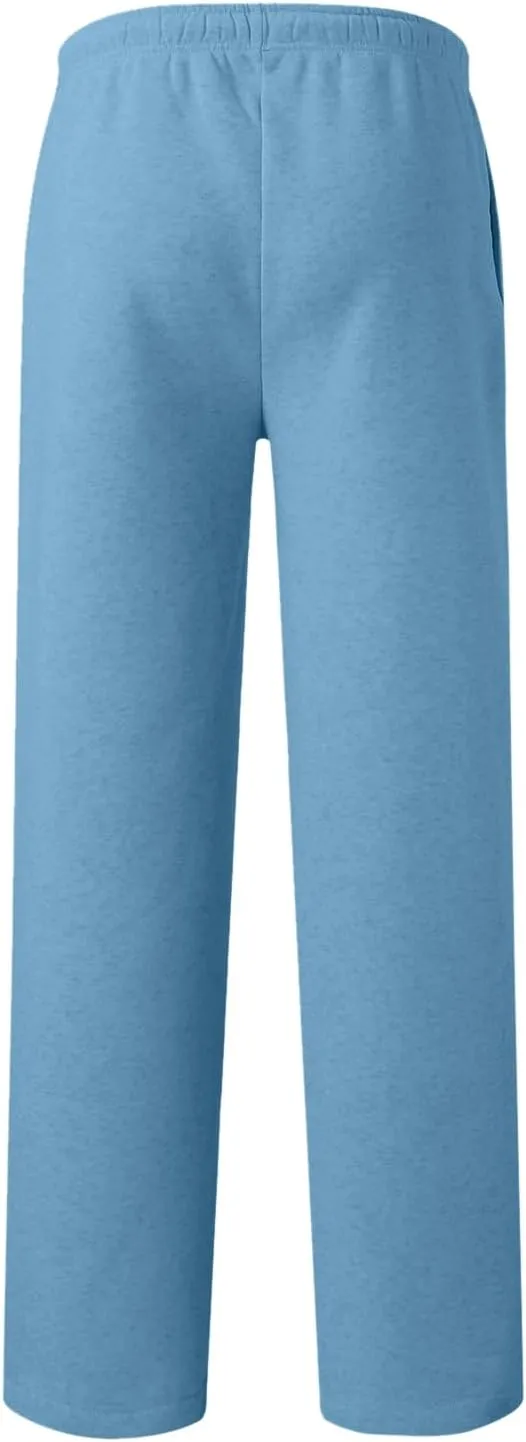 Men Tracksuit Pant Casual Stretchy Jogger Training Sweatpant Straight Leg Elasticated Waist Chino Pant