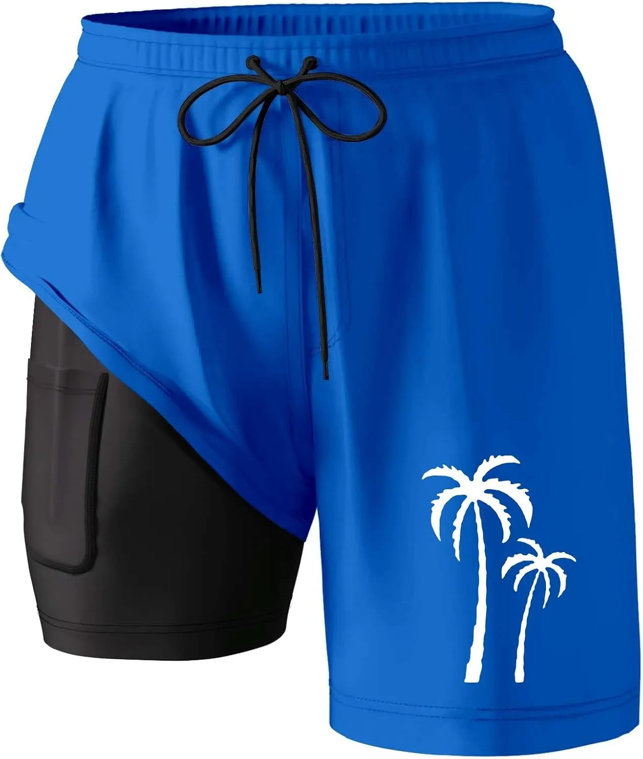 Men's 21 Inch Solid Boardshorts-Water Resistant Swim Trunks for Men with Quick Dry Stretch Fabric and Pockets