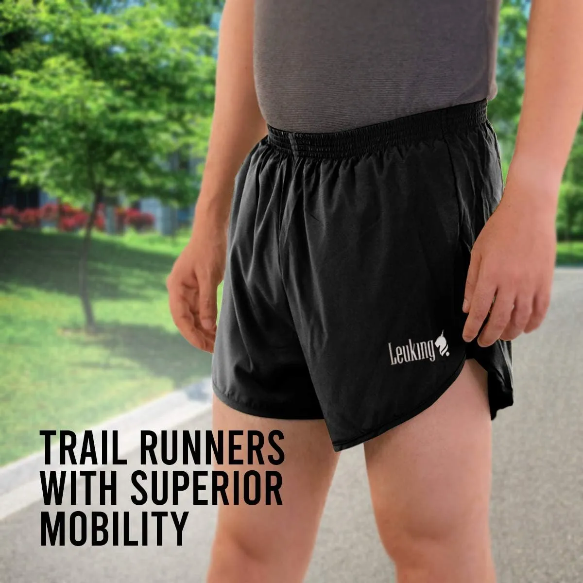 Mens Active Running Shorts - Quick Dry Athletic Track & Field Runner Short - Beach Apparel - 3" Marathon Gear