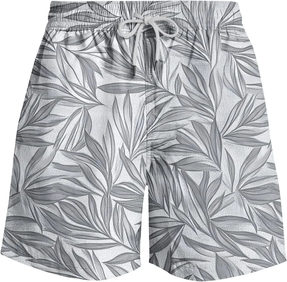 Mens Board Shorts Swimwear Summer Beach Hawaii Graphic Stretch Swim Trunks Elastic Drawstring Waist Bermuda Shorts