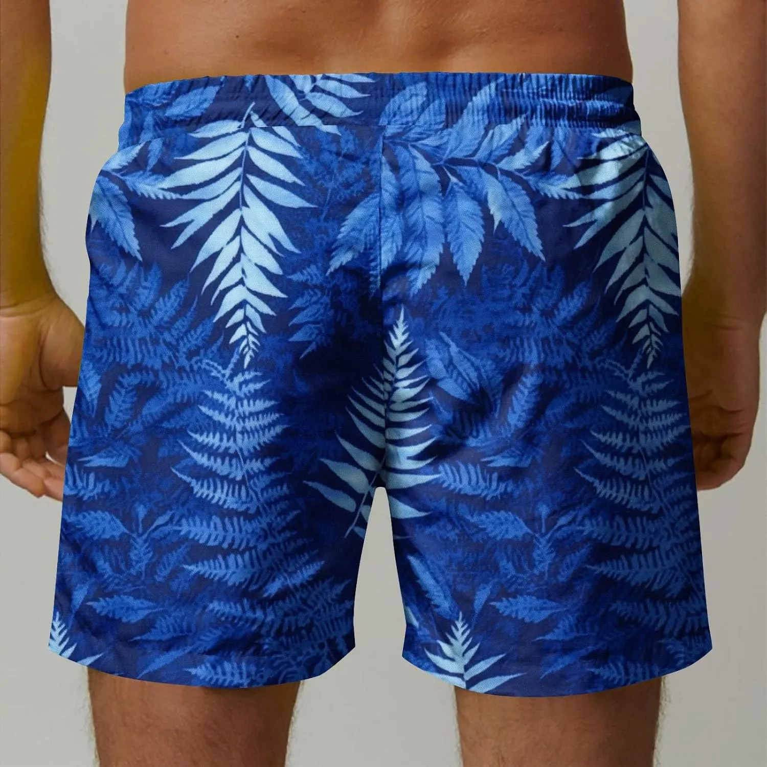 Mens Board Shorts Swimwear Summer Beach Hawaii Graphic Stretch Swim Trunks Elastic Drawstring Waist Bermuda Shorts