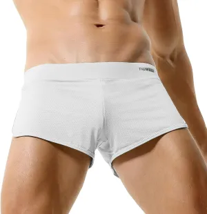 Men's Boxer Jockstrap Sexy Underwear, Silky Satin Split Side Gym Running Active Shorts, 3X-Large, Black