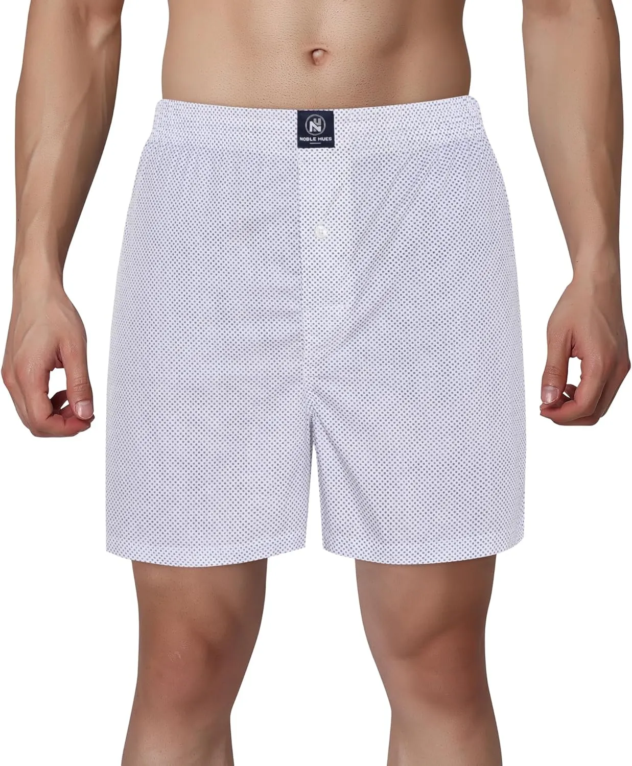 Men's Boxer Shorts, Comfortable Cotton Boxers, 100% Cotton Print and Plaid Multicolor Boxers For Men, Multi Pack
