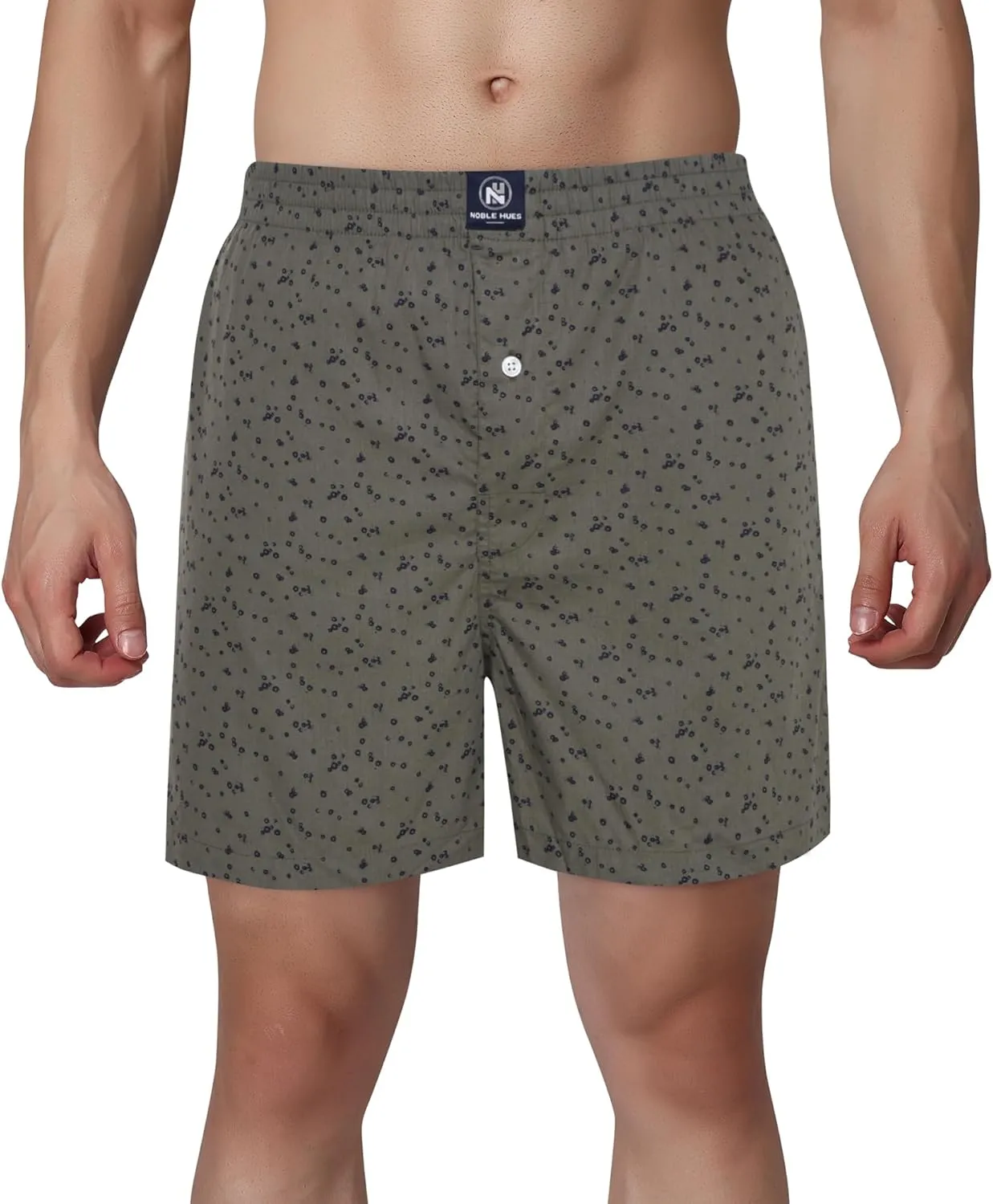 Men's Boxer Shorts, Comfortable Cotton Boxers, 100% Cotton Print and Plaid Multicolor Boxers For Men, Multi Pack