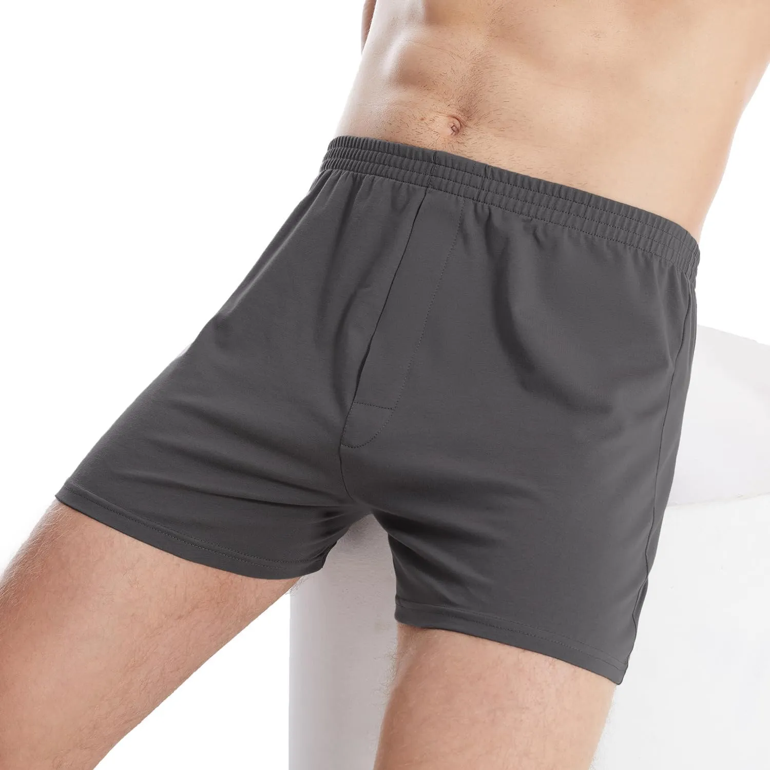 Men's Boxers Underwear, Moisture-wicking Cotton Boxers, Tagless Design with ComfortFlex Waistband, 6-Pack