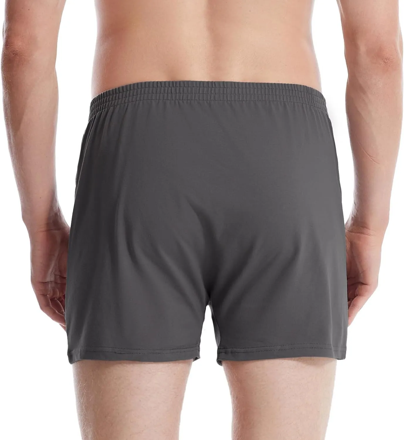 Men's Boxers Underwear, Moisture-wicking Cotton Boxers, Tagless Design with ComfortFlex Waistband, 6-Pack