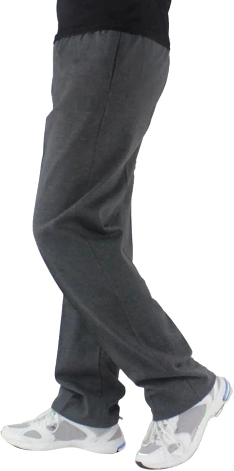 Men's Cargo Combat Pants Casual Linen Drawstring Waist Pant Open Hem Sweatpants Joggers Athletic Jogger