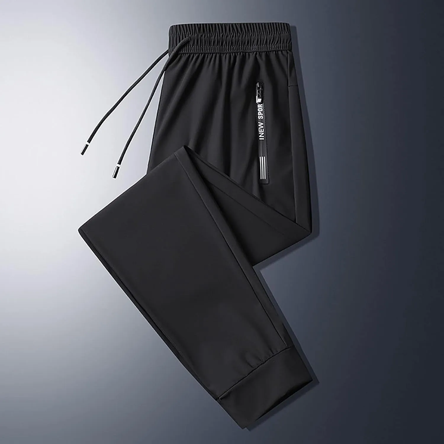 Men's Cargo Combat Work Pants Casual Linen Drawstring Waist Pant Beach Sweatpant Joggers Loose Gym Yoga
