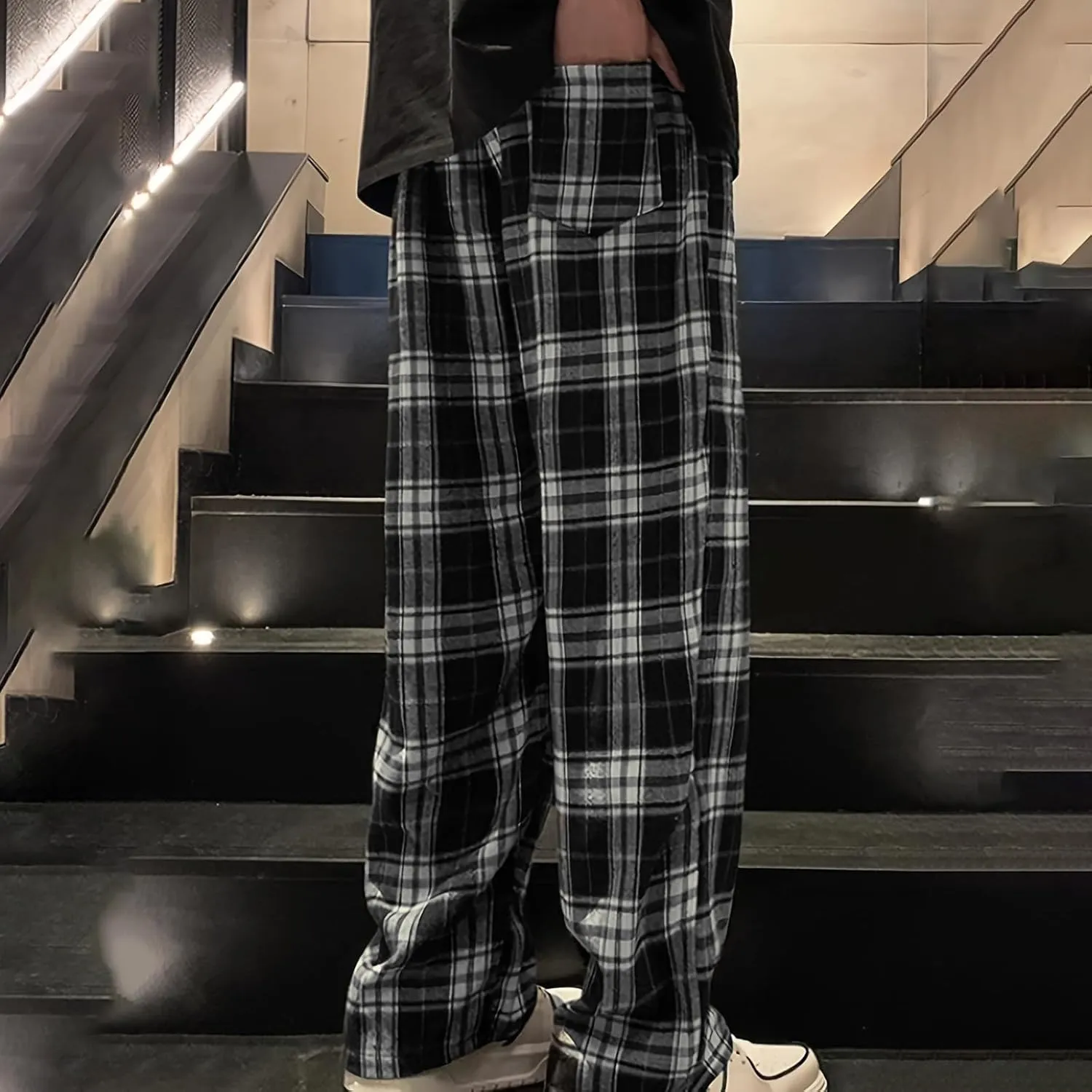 Mens Cargo Pants Casual Linen Stretchy Linen Pant Elastic Sweatpants Joggers Loose Fit Sports Pants