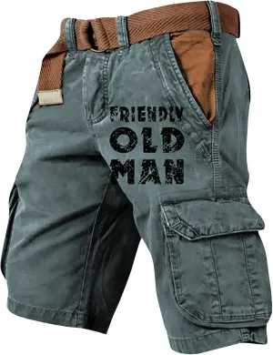 Men's Cargo Shorts Lightweight Fashion Trunks Stretch Jogging Ripstop Quick Dry Summer Activewear Breathable Shorts