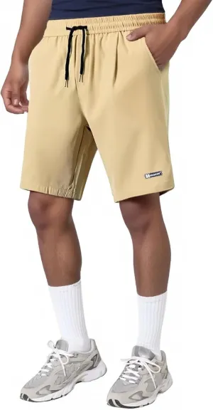 Men's Casual Ice Silk Shorts Ultra Stretch Breathable Drawstring Active Shorts Quick Drying Lightweight Flex Short