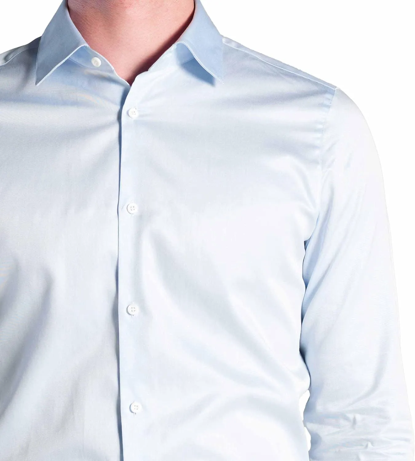 Men's Formal - Dress Shirt Non-Iron Long Sleeve Button Down Regular Fit Business Casual Collared Shirts