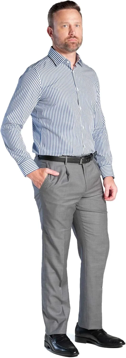 Men's Formal - Dress Shirt Non-Iron Long Sleeve Button Down Regular Fit Business Casual Collared Shirts