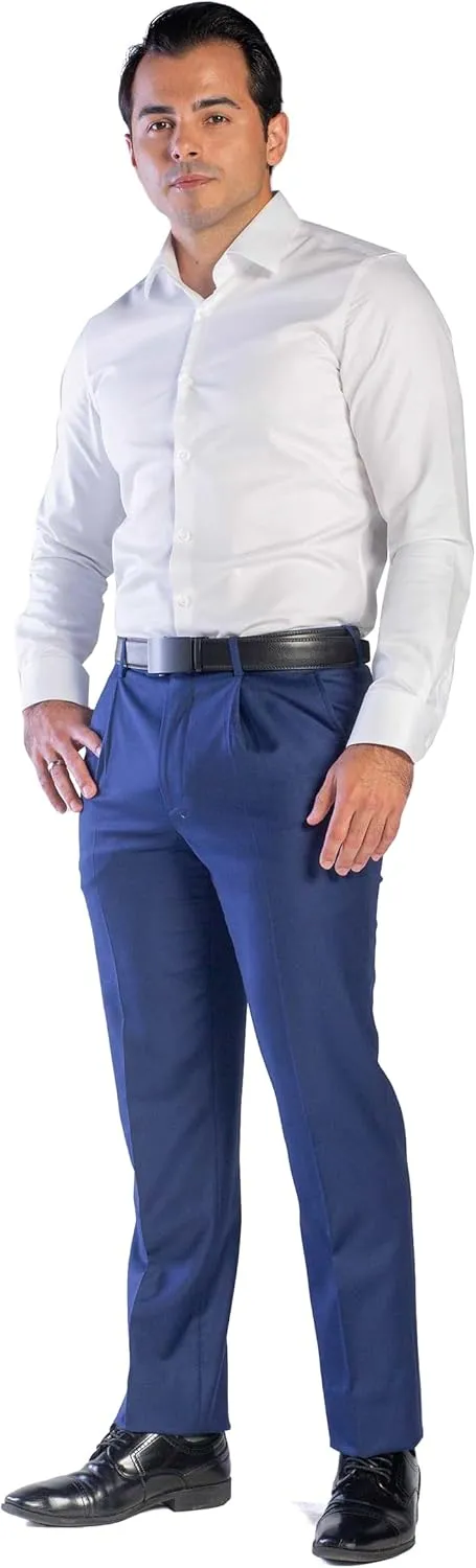 Men's Formal - Dress Shirt Non-Iron Long Sleeve Button Down Regular Fit Business Casual Collared Shirts