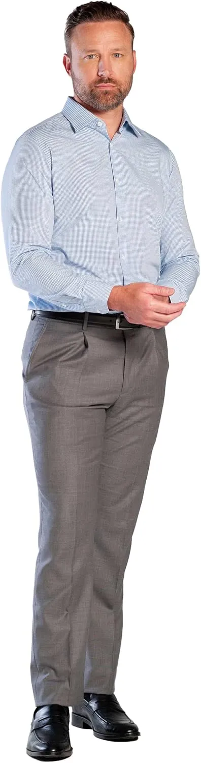 Men's Formal - Dress Shirt Non-Iron Long Sleeve Button Down Regular Fit Business Casual Collared Shirts